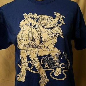 London Anime Con royal blue tee shirt